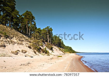 Beach at the Polish Baltic Sea coast