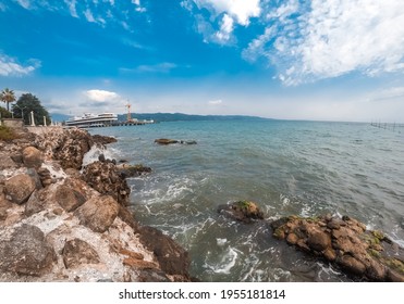 Seashore With Ruins In The Water In Sokhumi