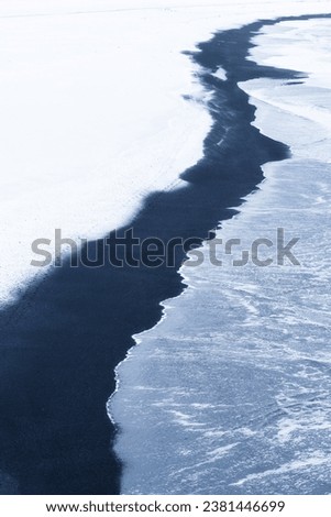 Similar – Foto Bild broken line Eis Schnee