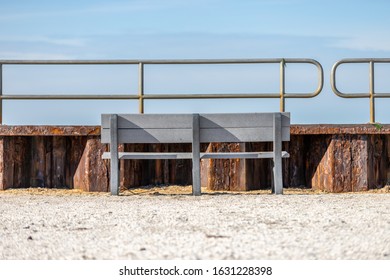 Seaside Bench At Barnegat Bay