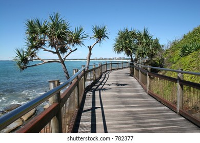 Seaside Boardwalk At Caloundra, Sunshine Coast, Australia