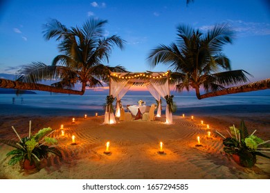 Seaside dining places at night - Shutterstock ID 1657294585