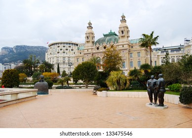 Seaside Facade Of The Salle Garnier, Home Of The Opera De Monte-Carlo And Casino Monte Carlo