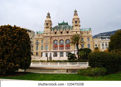 Seaside Facade Of The Salle Garnier, Home Of The Opera De Monte-Carlo And Casino Monte Carlo