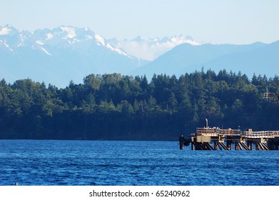 Seaside Scene At Victoria, British Columbia, Canada