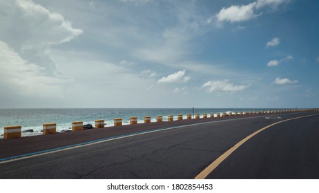 Seaside Scenery With A Coastal Road