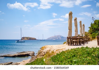 Seaside Terrace In Sounio Greece 