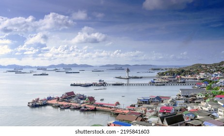 A Seaside Village On An Island In Thailand