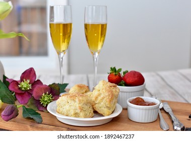 Seasonal Spring Tea Time For Mother's Day Brunch Or Easter Celebration