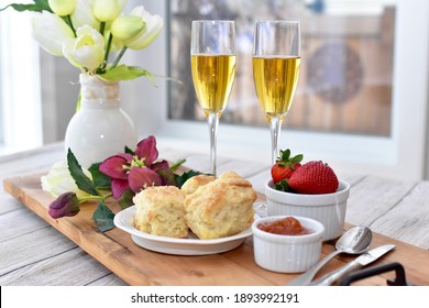 Seasonal Spring Tea Time For Mother's Day Brunch Or Easter Celebration