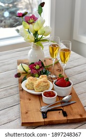 Seasonal Spring Tea Time For Mother's Day Brunch Or Easter Celebration