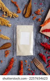 Seasonings in plastic with the theme of kitchen spices - Shutterstock ID 2257654623
