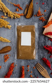 Seasonings in plastic with the theme of kitchen spices - Shutterstock ID 2257654627