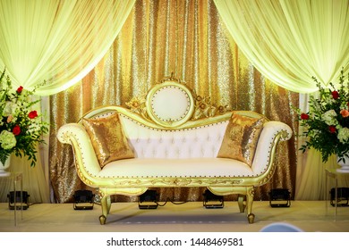 Seat For Indian Wedding Couples, Half Saree Event And Other Occasions - Image