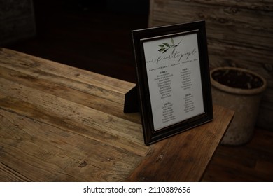 Seating Chart At A Rehearsal Dinner