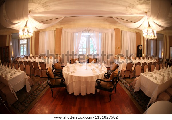 Seating Layout Wedding Round Bridal Table Stock Photo Edit