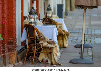 Seating Outdoor Quest With Table In Copenhagen, Denmark