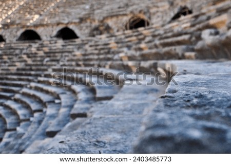 seats in an ancient roman amphitheatre