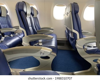 Seats On Embraer ERJ170LR Of Eastern Airways. Gibraltar, 31st May 2021