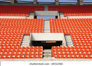 Seats At Stadium  Entrance Walk Way