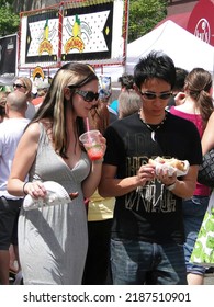 SEATTLE - 17 MAY 2009 -   Crowds Sample The Food At The University Street Fair On May 17, 2009