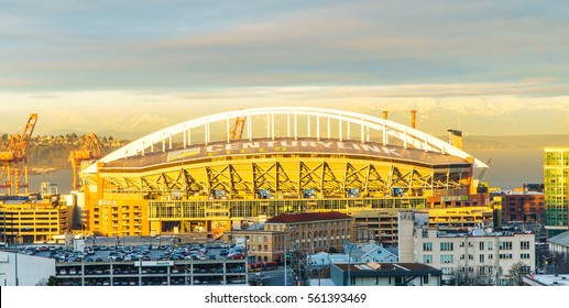 SEATTLE - Jan 6 2017 : Century Link Field Is The Home Field For The Seattle Seahawks  The National Football League (NFL) And Seattle Sounders FC  Major League Soccer (MLS) : Jan 6 2017 : Seattle WA