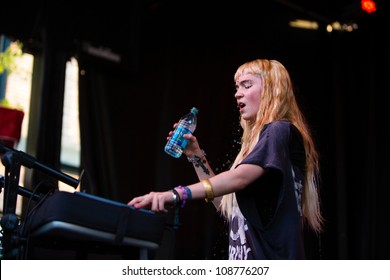 SEATTLE - JULY 21, 2012:  Indie Pop Star Grimes Performs On The Main Stage During The Capitol Hill Block Party In Seattle On July 21, 2012.