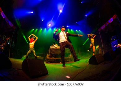 SEATTLE - JULY 21:  Hip Hop Group Major Lazer Performs On The Main Stage At The Capitol Hill Block Party In Seattle On July 21, 2012.