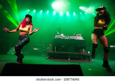 SEATTLE - JULY 21:  Hip Hop Group Major Lazer Performs On The Main Stage At The Capitol Hill Block Party In Seattle On July 21, 2012.