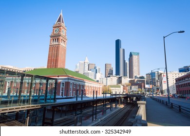 Seattle King Street Station During Summer