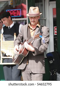 SEATTLE - MAY 15 -  Street Musicians Band Plays  At The U District Street Fair On May 15, 2010, In Seattle