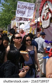 SEATTLE - MAY 17 -   Crowds Sample The Food At The University Street Fair On May 17, 2009 In Seattle.