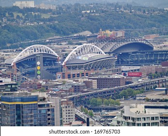 SEATTLE - OCTOBER 06: Century Link Field Stadium. Home Of Seattle Seahawks And Seattle Sounders On October 06 2011 In Seattle Washington.