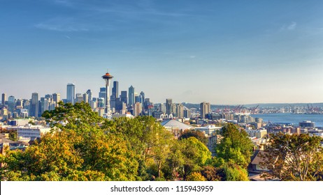 Seattle Skyline Panorama From Kerry Park