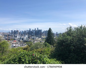 Seattle Skyline Seen From Queen Anne Hill