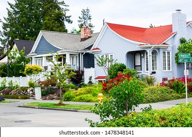 Seattle, USA – June 19, 2019: House Exterior, Madison Park, Seattle