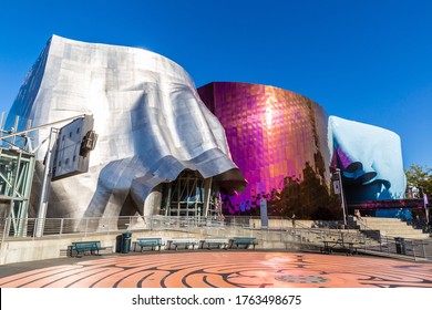 SEATTLE, USA - MARCH 29, 2020: Museum of Pop Culture in a sunny day, Seattle, Washington, USA