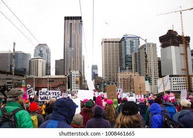 Seattle, WA United States January 20th 2018: Women's March 