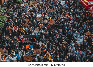 Seattle, WA / United States - June 2nd 2020: George Floyd Protests in Seattle