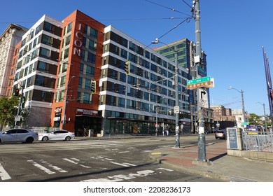 Seattle, WA, USA - Aug 7, 2022: The Chinatown International District Boundaries Are Defined As 4th Avenue South To Rainier Avenue And From Yesler Way To Charles St.