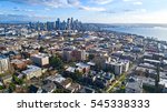 Seattle, Wa USA Cityscape Aerial Panoramic View