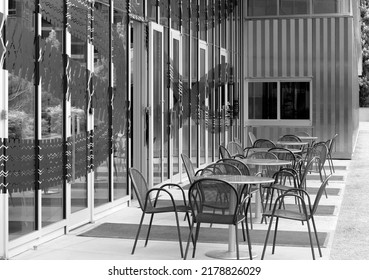 Seattle, WA, USA - July 7, 2019: Paccar Pavilion In Infrared