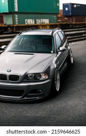 Seattle, WA, USA
March 4, 2020
BMW E46 Wagon In Silver Parked Next To A Train Line 