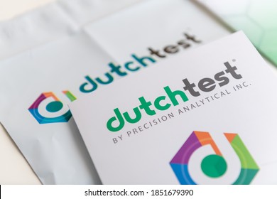 Seattle, WA / USA - November 9, 2020: Dutch Complete Test For At Home Use. Comprehensive Assessment Of Sex And Adrenal Hormones And Their Metabolites.