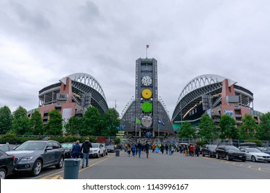 Seattle, Washington - June 30, 2018 : CenturyLink Field (Seahawks Stadium), Seattle, USA