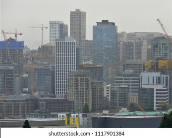 Seattle Washington From Queen Anne Hill.