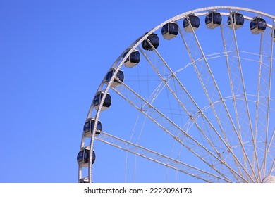 Seattle Washington September 15, 2022 View Of The Great Wheel From Pike Place Market.