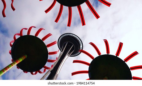 Seattle, Washington, US - January 2019: Space Needle