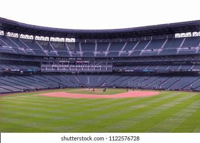 Seattle, Washington, USA - April 20,2018 : Safeco Field - Baseball Stadium Of Seattle Mariners, Seattle, Washington, USA.