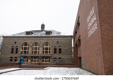 Seattle, Washington / USA - January 14 2020: Seattle Central College And Broadway Performance Hall